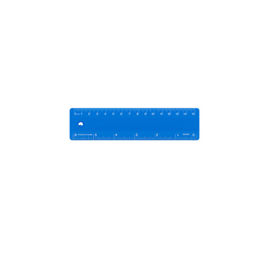 15cm Rulers Process Blue